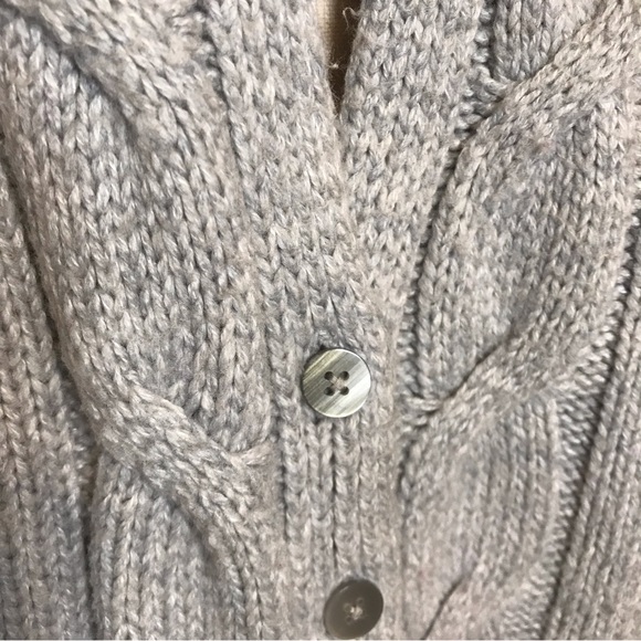 {SOLD} Old Navy Cable Knit Button Cardigan Sweater Gray Size XXL - Picture 11 of 14
